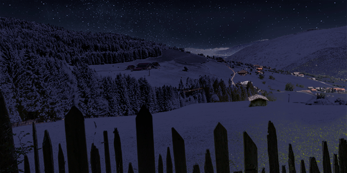 Nacht in den Bergen