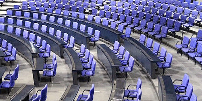 Plenarsaal im Deutschen Bundestag