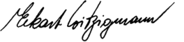 Unterschrift von Eckart Witzigmann