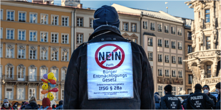 Demo gegen Coronamaßnahmen in München