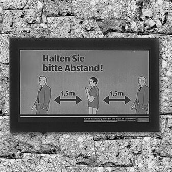 Coronaregeln: Abstand halten