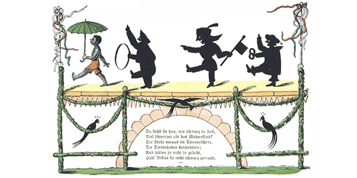 Es ging spazieren vor dem Tor (Heinrich Hoffmann , Public domain, via Wikimedia Commons)
